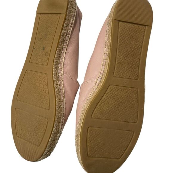 Tory Burch Benton 2 Seashell Pink Ivory Espadrilles Shoes Size 7 - Picture 8 of 11